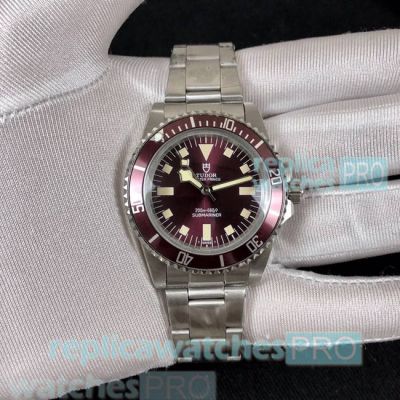 Buy Online Clone Tudor Submariner Purple Dial Stainless Steel Men's Watch